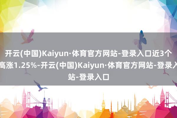 开云(中国)Kaiyun·体育官方网站-登录入口近3个月高涨1.25%-开云(中国)Kaiyun·体育官方网站-登录入口