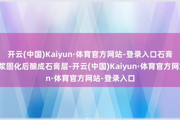 开云(中国)Kaiyun·体育官方网站-登录入口石膏基自流平砂浆固化后酿成石膏层-开云(中国)Kaiyun·体育官方网站-登录入口