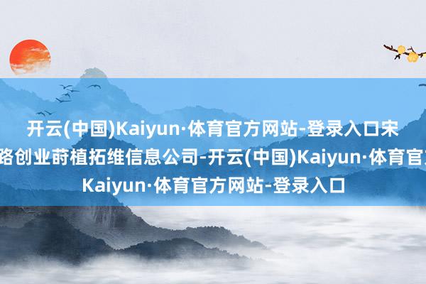 开云(中国)Kaiyun·体育官方网站-登录入口宋某和他的同学沿路创业莳植拓维信息公司-开云(中国)Kaiyun·体育官方网站-登录入口