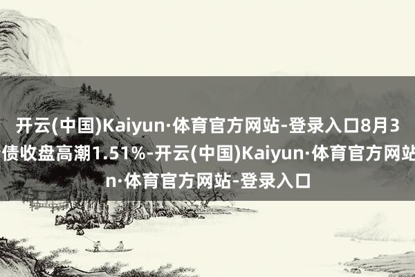 开云(中国)Kaiyun·体育官方网站-登录入口8月30日伊力转债收盘高潮1.51%-开云(中国)Kaiyun·体育官方网站-登录入口